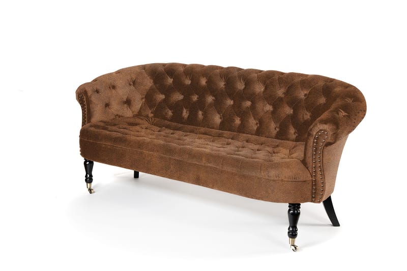 Chesterfield Ludovic Soffa 3-sits - Cognac - Chesterfield soffa - 3 sits soffa - Sammetssoffa