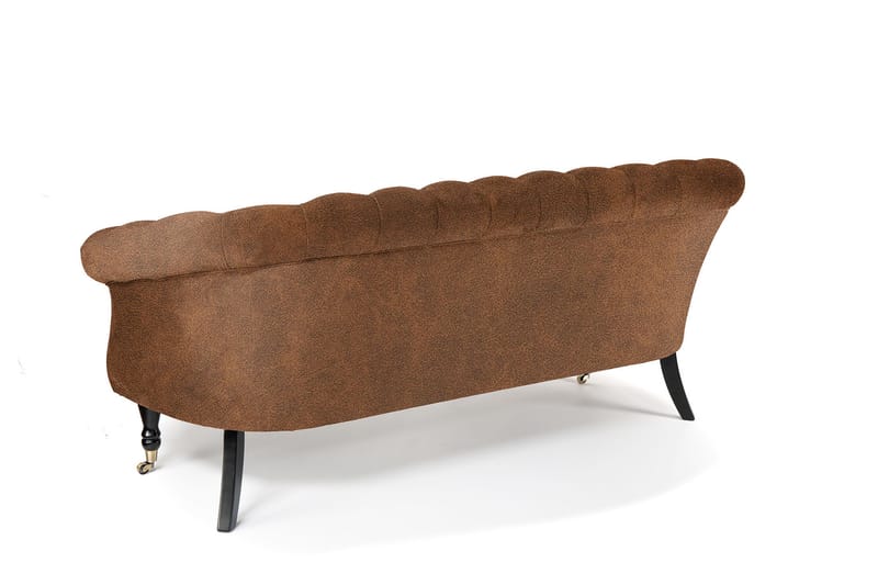 Chesterfield Ludovic Soffa 3-sits - Cognac - Chesterfield soffa - 3 sits soffa - Sammetssoffa