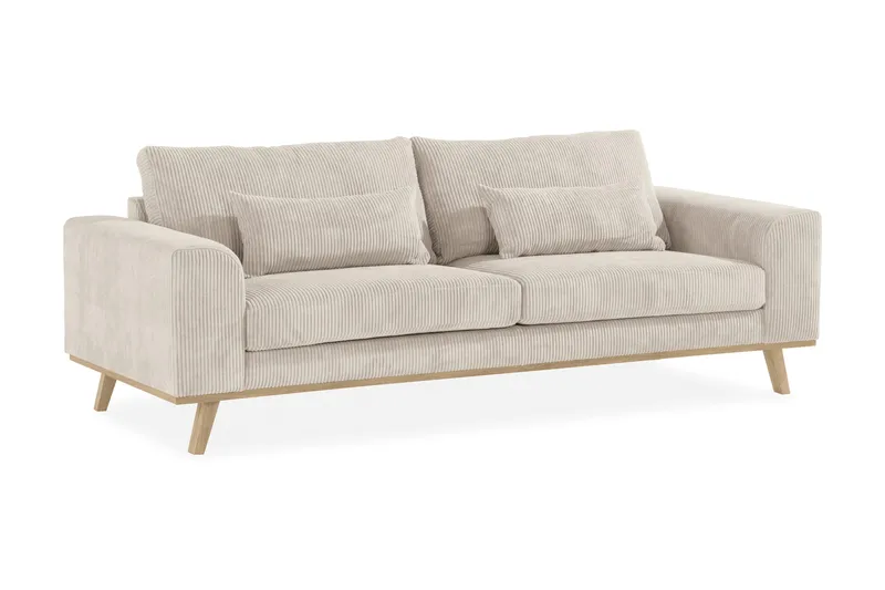 Copenhagen 3-sits Manchestersoffa - Beige - Möbler - Soffa - 3 sits soffa