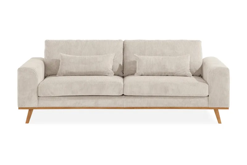 Copenhagen 3-sits Manchestersoffa - Beige - Möbler - Soffa - 3 sits soffa