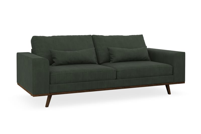Copenhagen 3-sits Manchestersoffa - Mörkgrön - Möbler - Soffa - 3 sits soffa