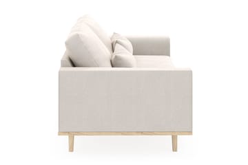 Copenhagen 3-sits Sammetssoffa - Krämvit - Möbler - Soffa - Sammetssoffa