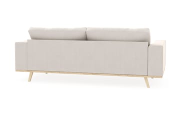 Copenhagen 3-sits Sammetssoffa - Krämvit - Möbler - Soffa - Sammetssoffa