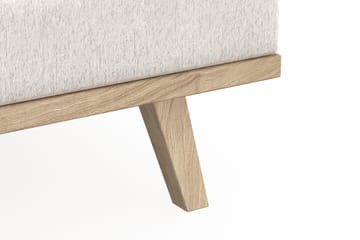 Copenhagen 3-sits Sammetssoffa - Krämvit - Möbler - Soffa - Sammetssoffa