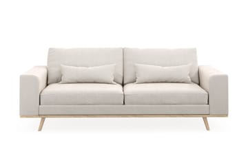 Copenhagen 3-sits Sammetssoffa - Krämvit - Möbler - Soffa - Sammetssoffa