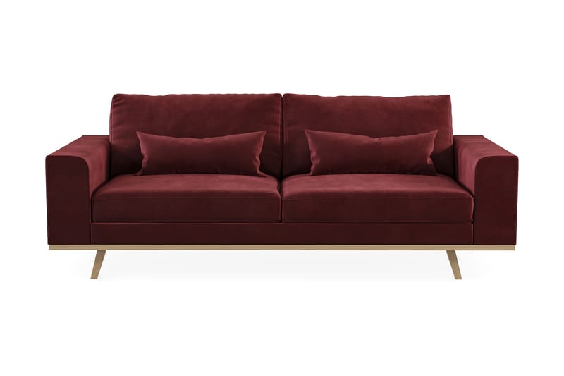 Copenhagen 3-sits Sammetssoffa - Lila - Möbler - Soffa - 3 sits soffa
