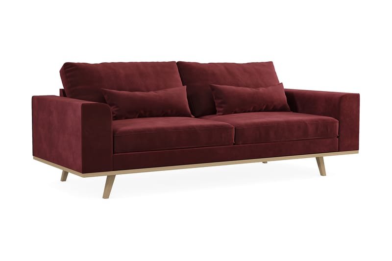 Copenhagen 3-sits Sammetssoffa - Lila - Möbler - Soffa - 3 sits soffa