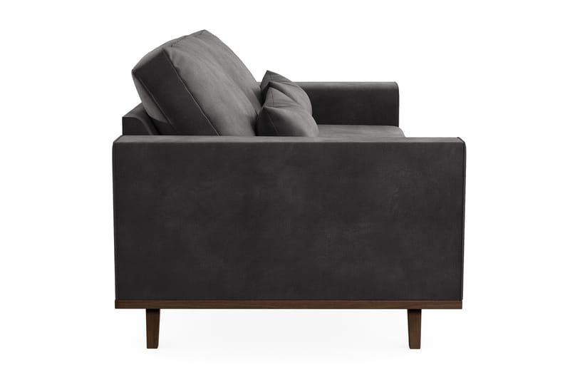 Copenhagen 3-sits Sammetssoffa - Mörkgrå - Möbler - Soffa - 3 sits soffa
