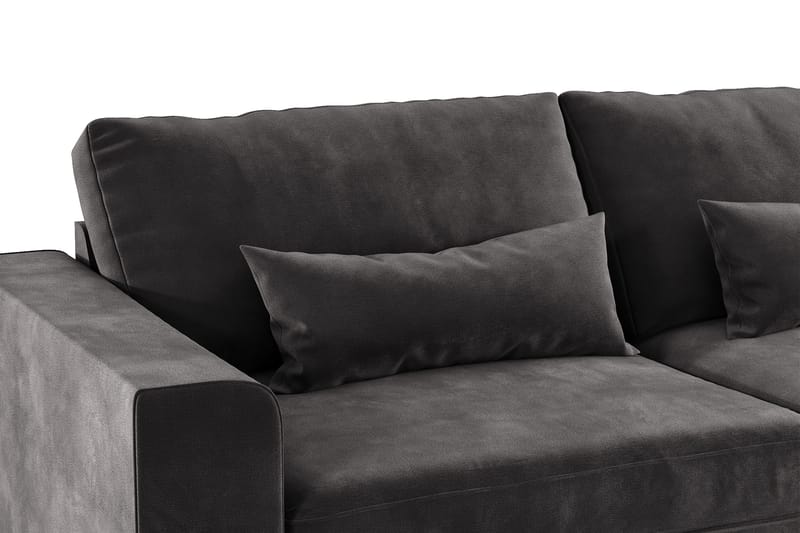 Copenhagen 3-sits Sammetssoffa - Mörkgrå - Möbler - Soffa - 3 sits soffa