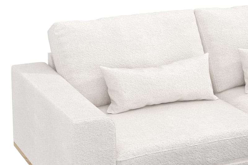 Copenhagen 3-sits Soffa i Bouclé - Vit - Möbler - Soffa - 3 sits soffa