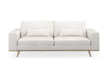 Copenhagen 3-sits Soffa i Bouclé - Vit - Möbler - Soffa - 3 sits soffa