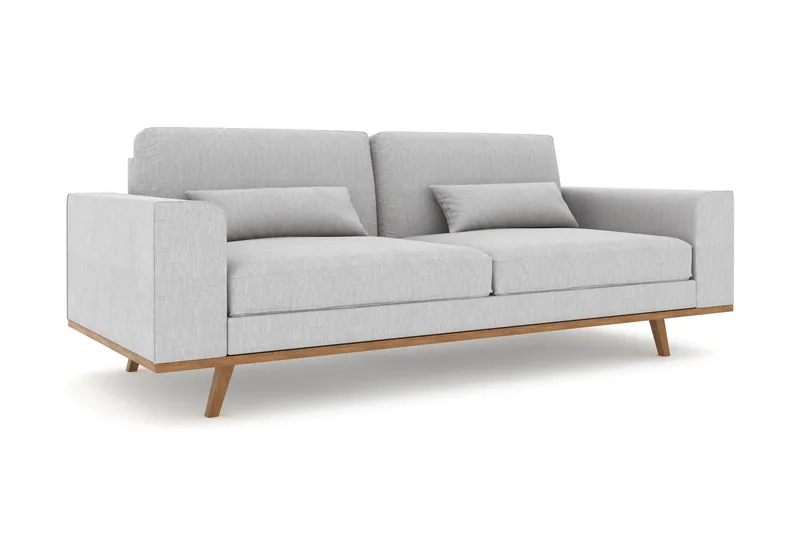 Copenhagen 3-sits Tygsoffa - Ljusgrå - Möbler - Soffa - 3 sits soffa