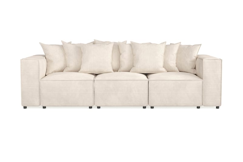 Cubo 4-sits Djup Modulsoffa i Manchester - Beige - Möbler - Soffa - 3 sits soffa