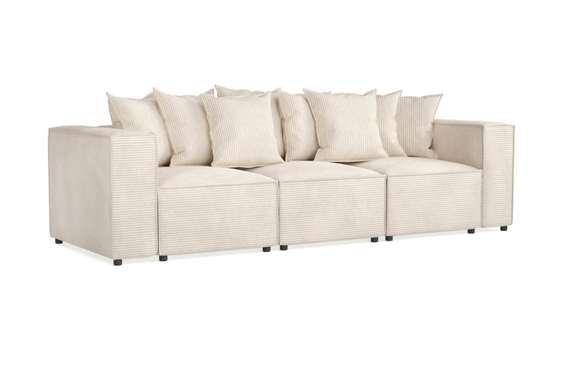 Cubo 4-sits Djup Modulsoffa i Manchester - Beige - Möbler - Soffa - 3 sits soffa