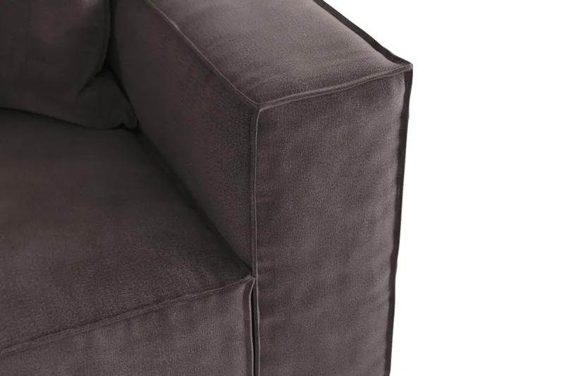 Cubo 4-sits Djup Modulsoffa i Sammet - Mörkgrå - Möbler - Soffa - 3 sits soffa