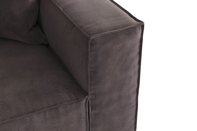 Cubo 4-sits Djup Modulsoffa i Sammet - Mörkgrå - Möbler - Soffa - 3 sits soffa