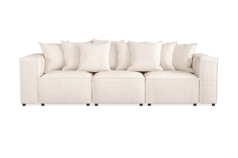 Cubo 4-sits Djup Modulsoffa i Tyg - Beige - Möbler - Soffa - 3 sits soffa