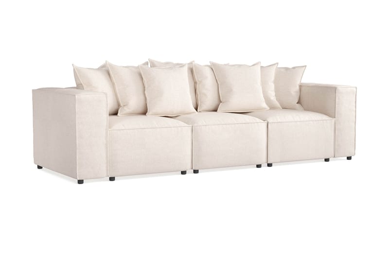 Cubo 4-sits Djup Modulsoffa i Tyg - Beige - Möbler - Soffa - 3 sits soffa