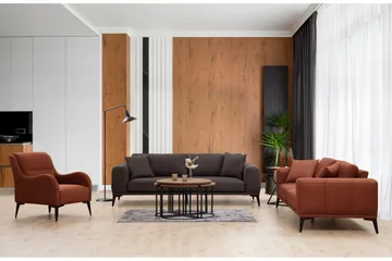 Daler Soffa 3-sits - Röd - Möbler - Soffa - 3 sits soffa