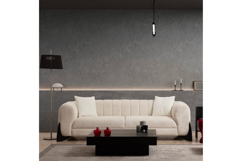 Devid Soffa 3-sits - Vit - Möbler - Soffa - 3 sits soffa