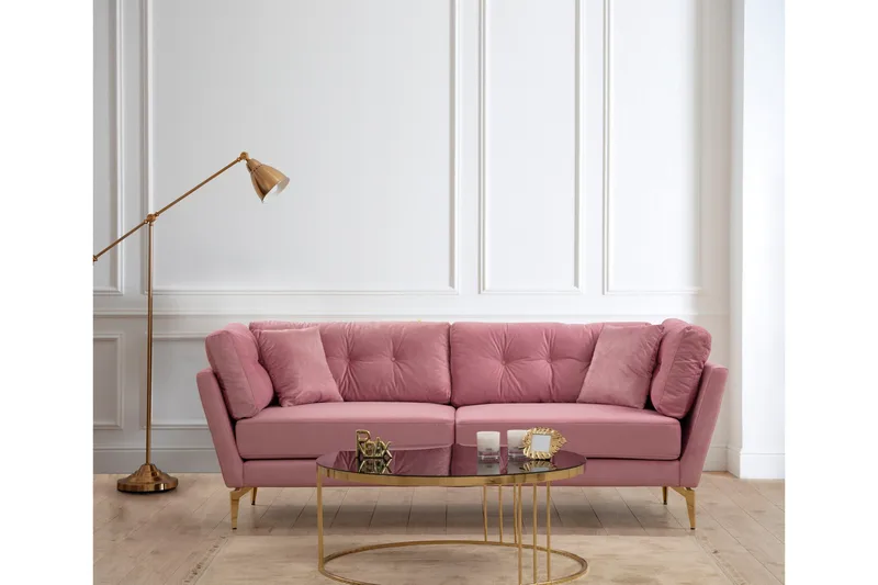 Dorval Soffa 3-sits - Rosa - Möbler - Soffa - 3 sits soffa
