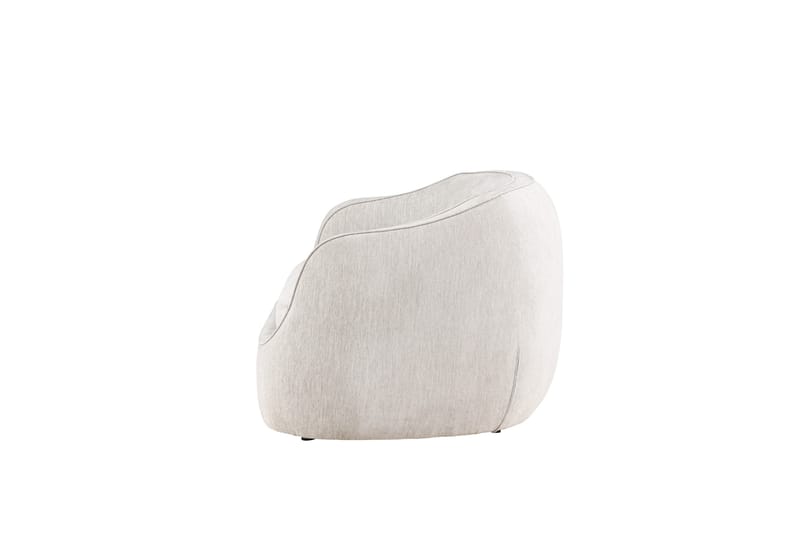 Elio 3-sits Mjuk Svängd Soffa i Tyg - Ljusbeige - Möbler - Soffa - 3 sits soffa