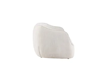 Elio 3-sits Mjuk Svängd Soffa i Tyg - Ljusbeige - Möbler - Soffa - 3 sits soffa