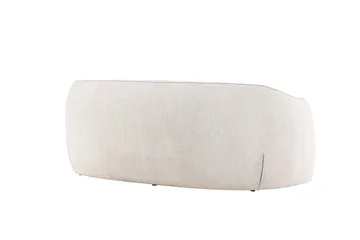 Elio 3-sits Mjuk Svängd Soffa i Tyg - Ljusbeige - Möbler - Soffa - 3 sits soffa