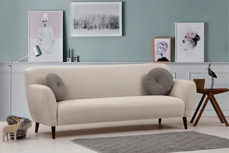 Ennadai Soffa 3-sits - Beige - Möbler - Soffa - 3 sits soffa