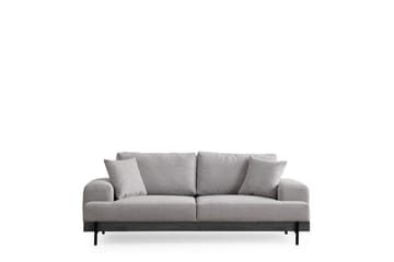 Eti 3-sits Soffa 98 cm i Tyg med Låga Armstöd - Grå - Möbler - Soffa - 3 sits soffa