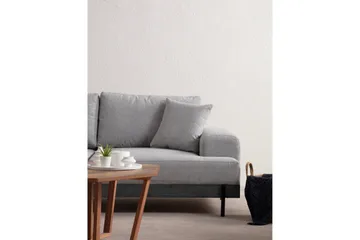 Eti 3-sits Soffa 98 cm i Tyg med Låga Armstöd - Grå - Möbler - Soffa - 3 sits soffa