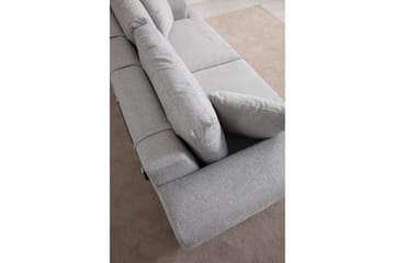 Eti 3-sits Soffa 98 cm i Tyg med Låga Armstöd - Grå - Möbler - Soffa - 3 sits soffa