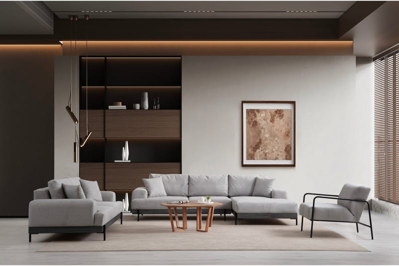 Eti Soffa 3-sits - Grå - Möbler - Soffa - 3 sits soffa