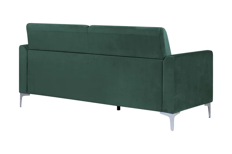 Fenes 3-sits Djup Sammetssoffa - Grön - Möbler - Soffa - 3 sits soffa