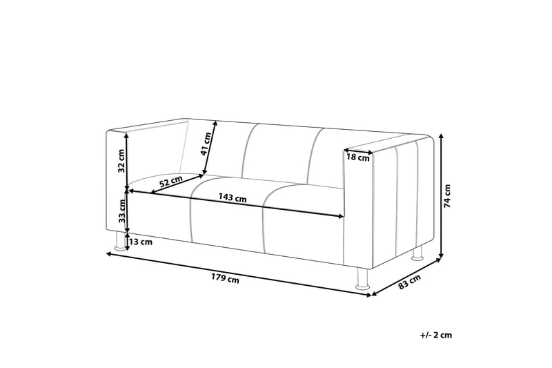 Floro Soffa 3 Sits - Svart - Möbler - Soffa - 3 sits soffa