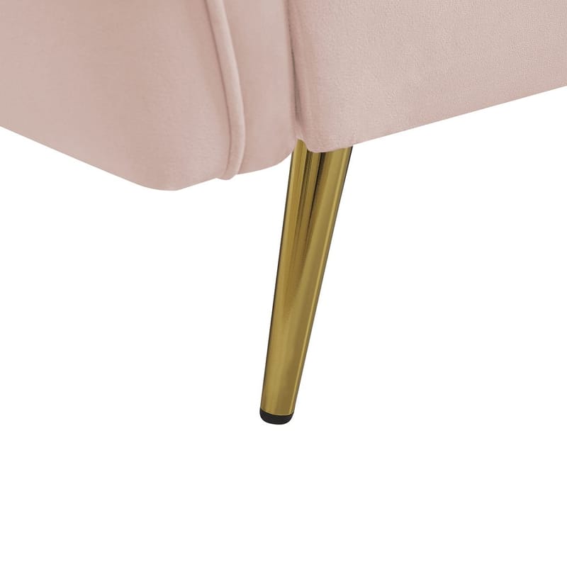 3-sits soffa Frederica - Rosa, guld/Sammet - Möbler - Soffa - Chesterfield soffa