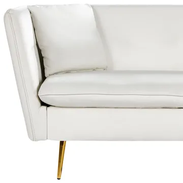 3-sits soffa Frederica - Vitt, guld/Sammet - Möbler - Soffa - Chesterfield soffa
