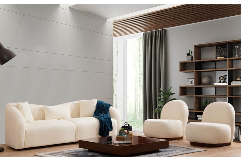 Hungirr Soffa 3-sits - Beige|Bouclé - Möbler - Soffa - 3 sits soffa