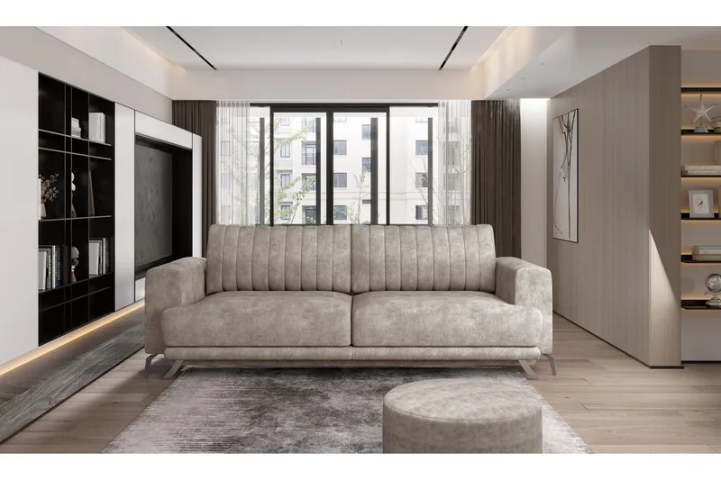 Jalissia 3-sits Soffa - Beige - Möbler - Soffa - 3 sits soffa