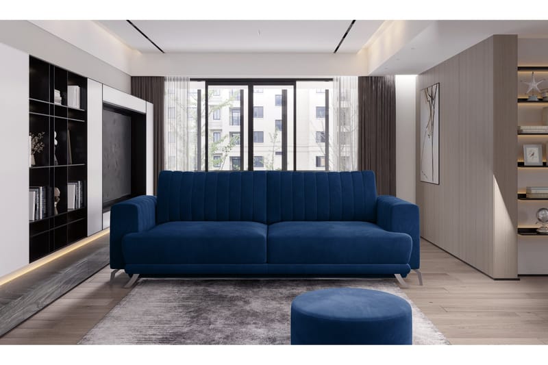 Jalissia 3-sits Soffa - Blå - Möbler - Soffa - 3 sits soffa