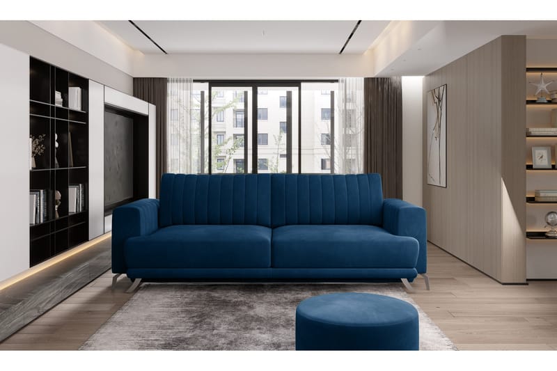 Jalissia 3-sits Soffa, Blå