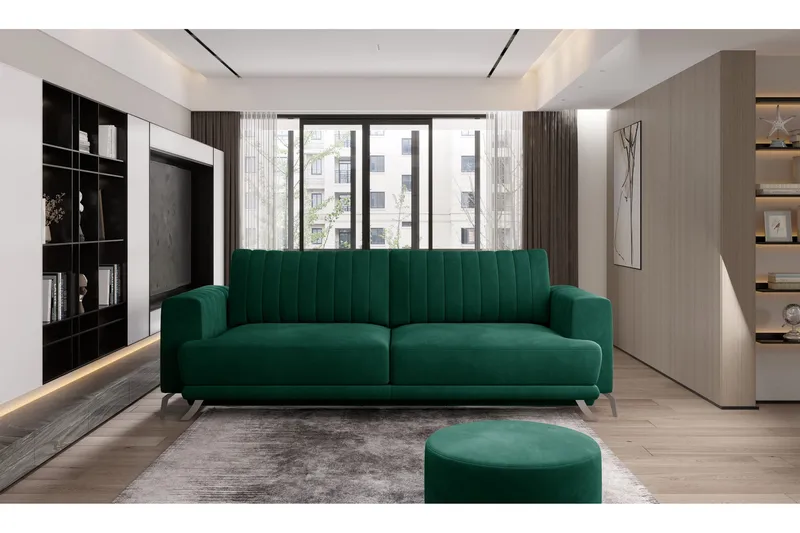 Jalissia 3-sits Soffa, Grön