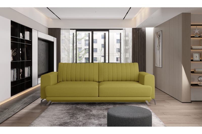 Jalissia 3-sits Soffa - Gul - Möbler - Soffa - 3 sits soffa