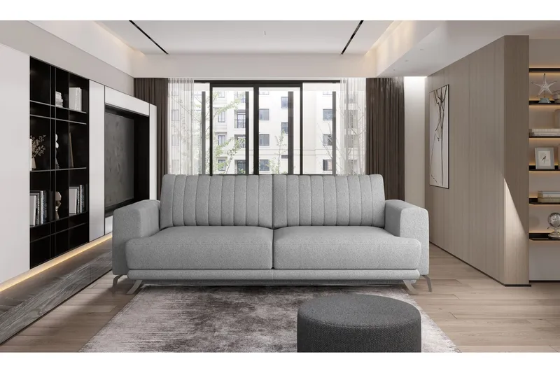 Jalissia 3-sits Soffa - Ljusgrå - Möbler - Soffa - 3 sits soffa