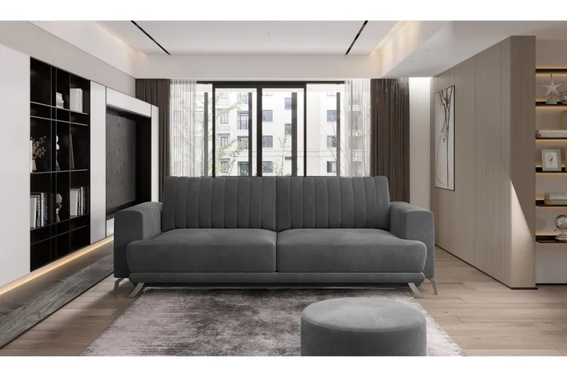 Jalissia 3-sits Soffa, Mörkgrå