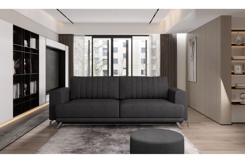 Jalissia 3-sits Soffa - Mörkgrå - Möbler - Soffa - 3 sits soffa