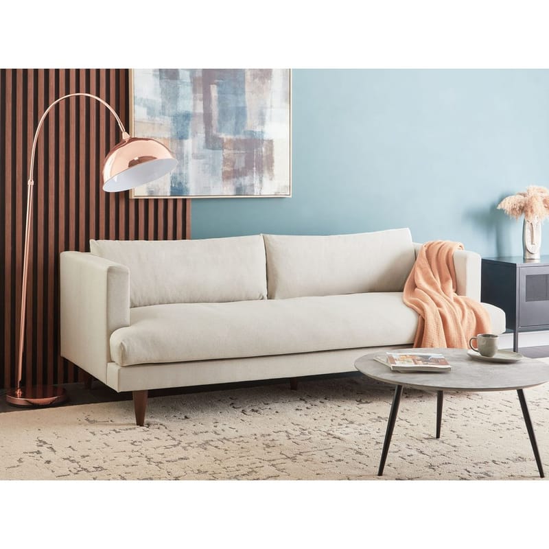 3-sits soffa Jarpen - Beige, mörkt trä - Möbler - Soffa - 3 sits soffa