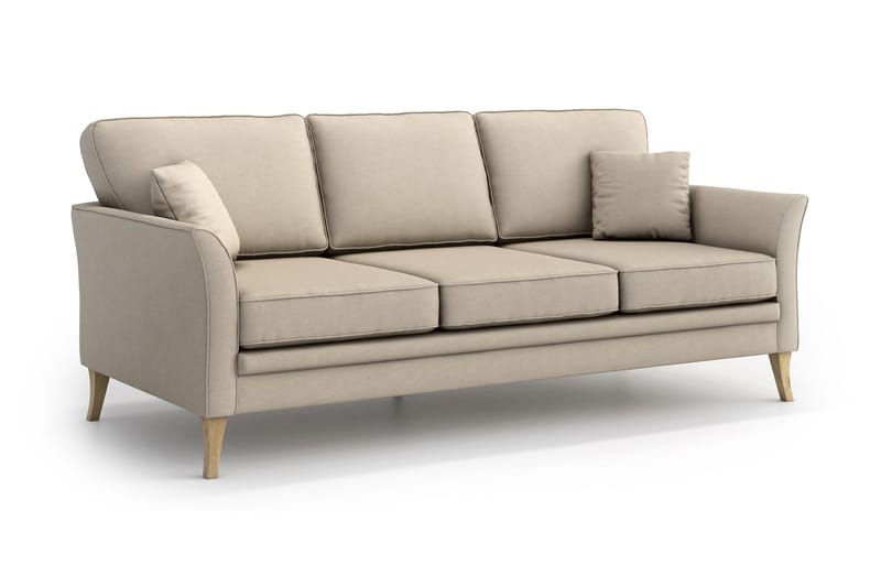 Juliette 3-sits Soffa - Beige - 3 sits soffa