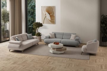 Kelnor 3-sits Soffa 246x81x97 cm - Grå - Möbler - Soffa - 3 sits soffa