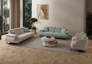 Kelnor 3-sits Soffa 246x81x97 cm - Havsgrön - Möbler - Soffa - 3 sits soffa
